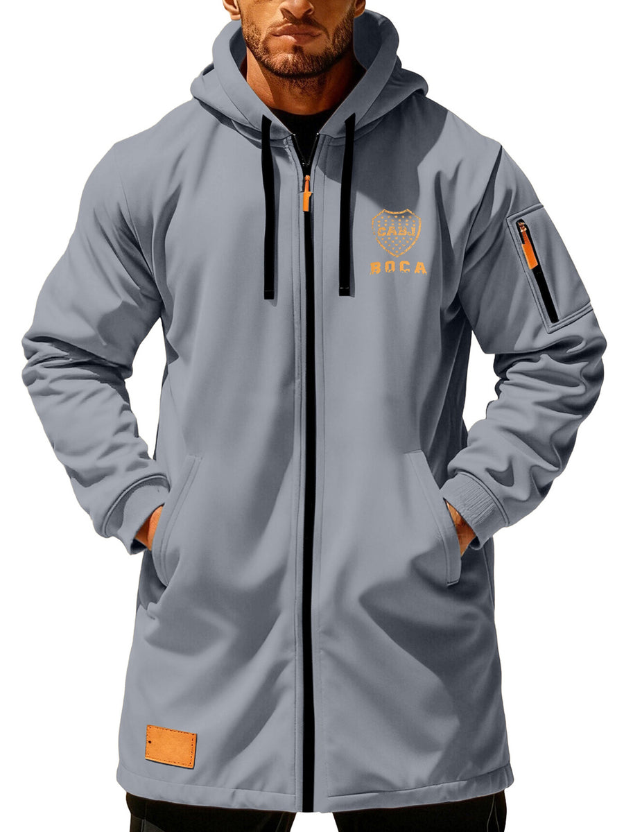 Manteau, à capuche, gris, photo 15