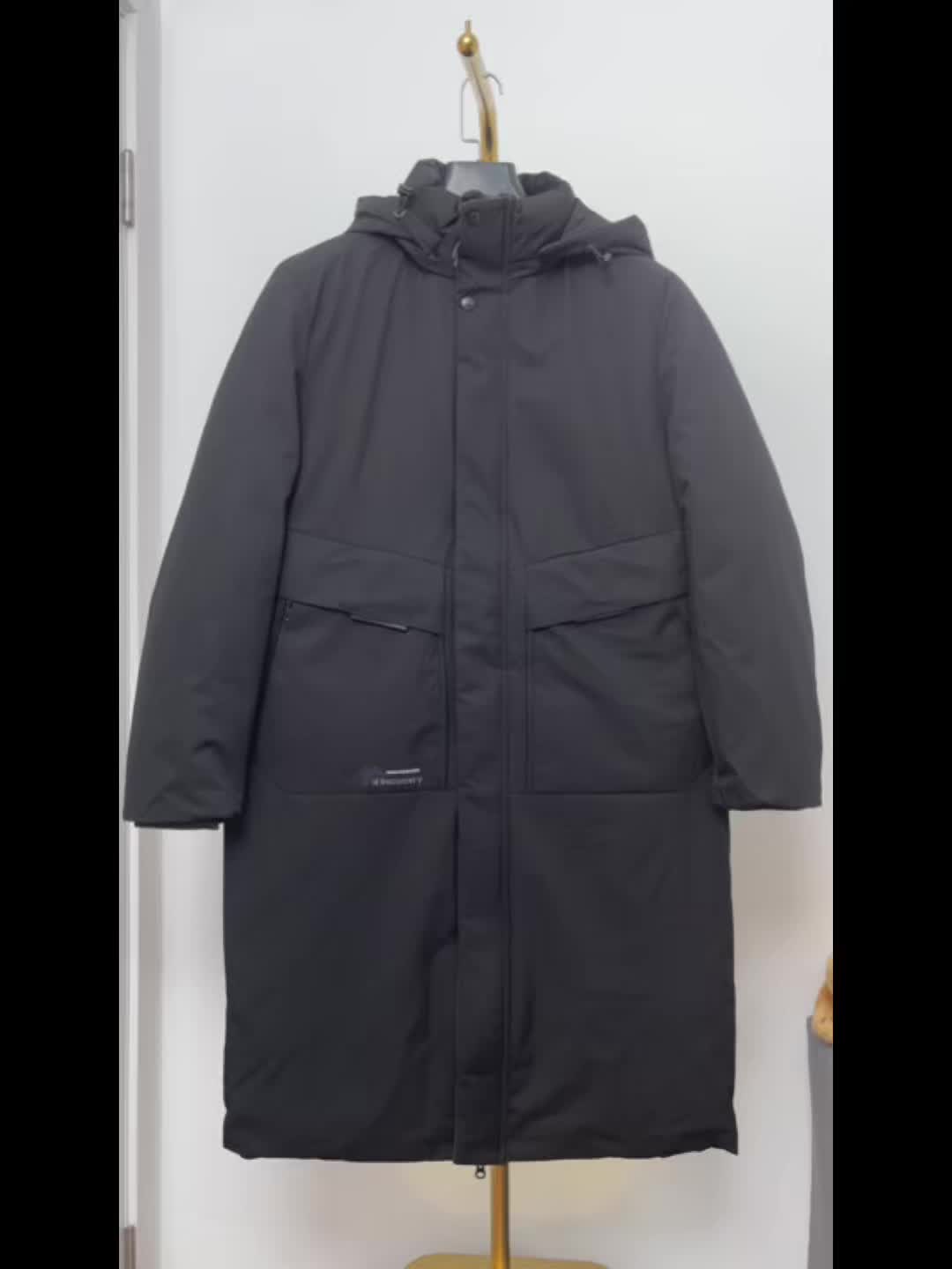 Manteau pour homme, coupe-vent, à capuche, kaki