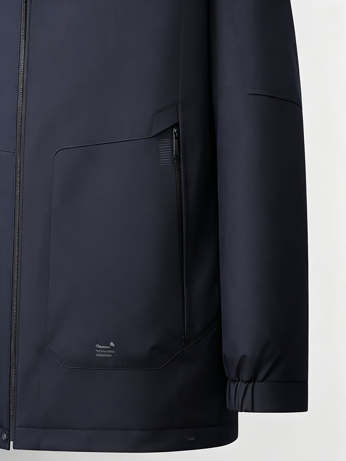 Manteau long pour homme, à capuche, café