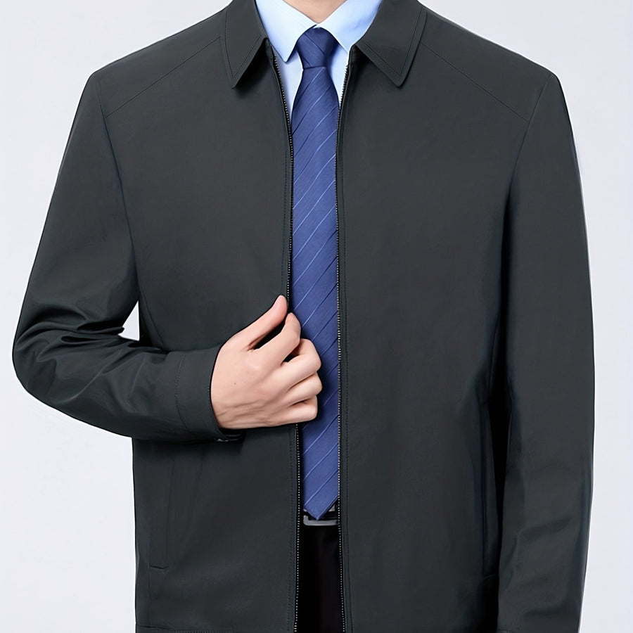 Veste, à revers, gris, coloris gris