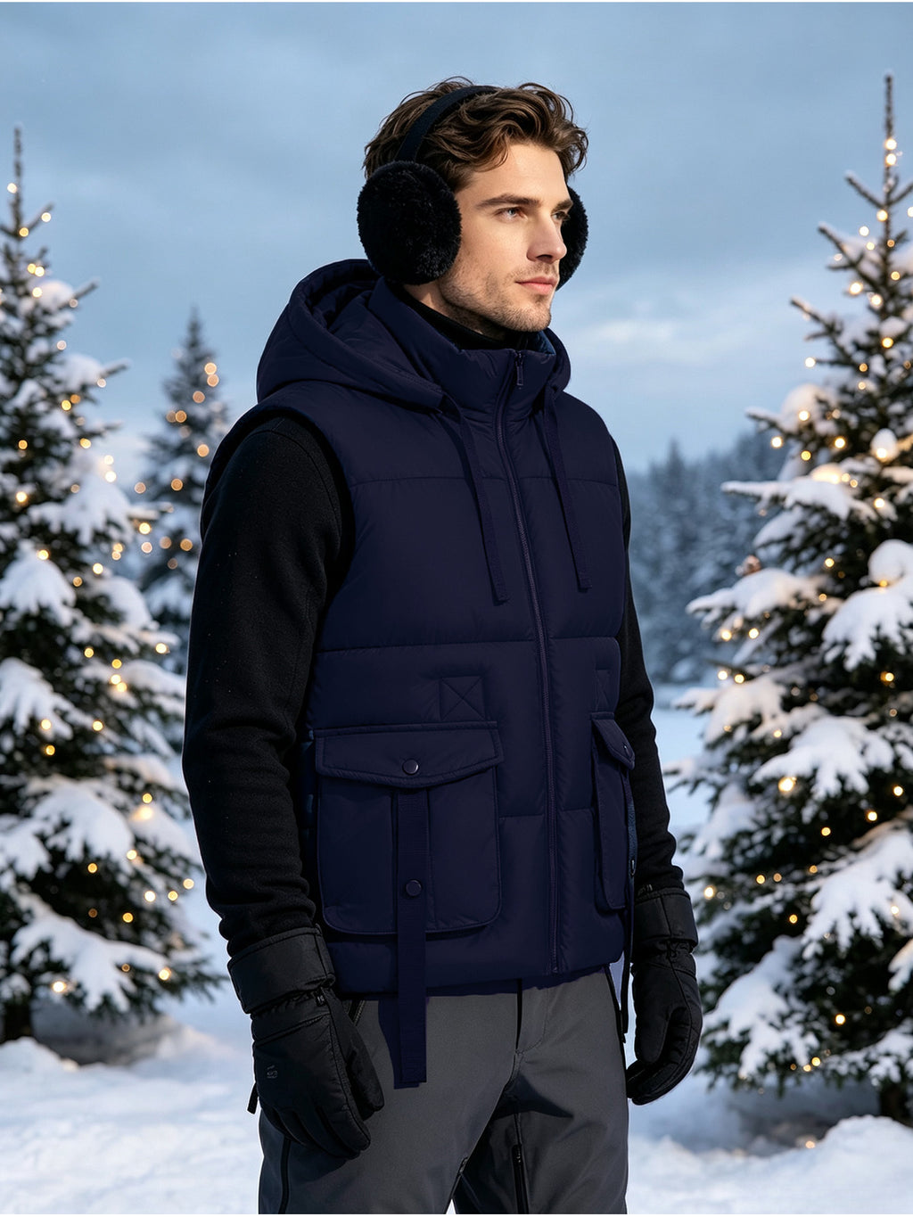 Manteau, capuche amovible, kaki, photo 15