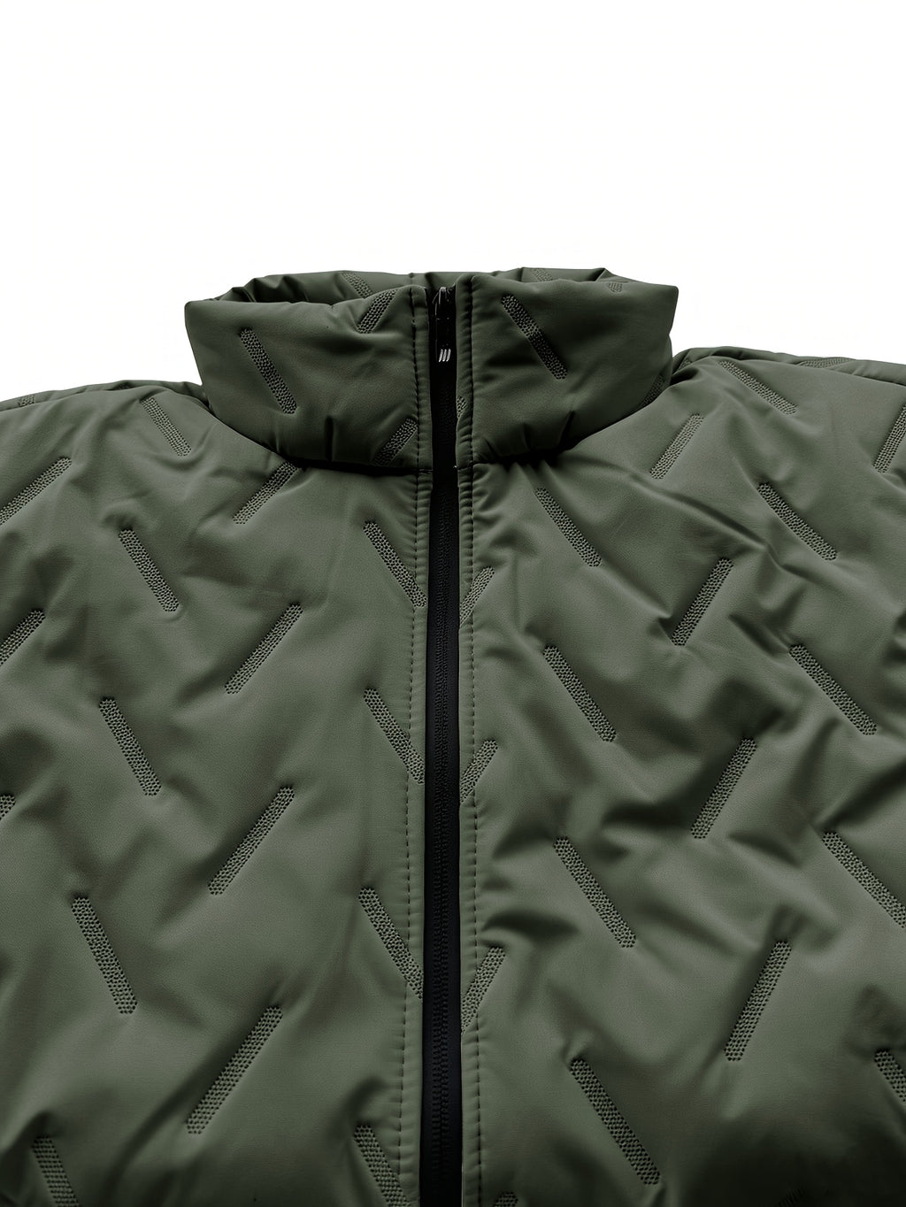 Parka long pour homme, polaire, à col montant