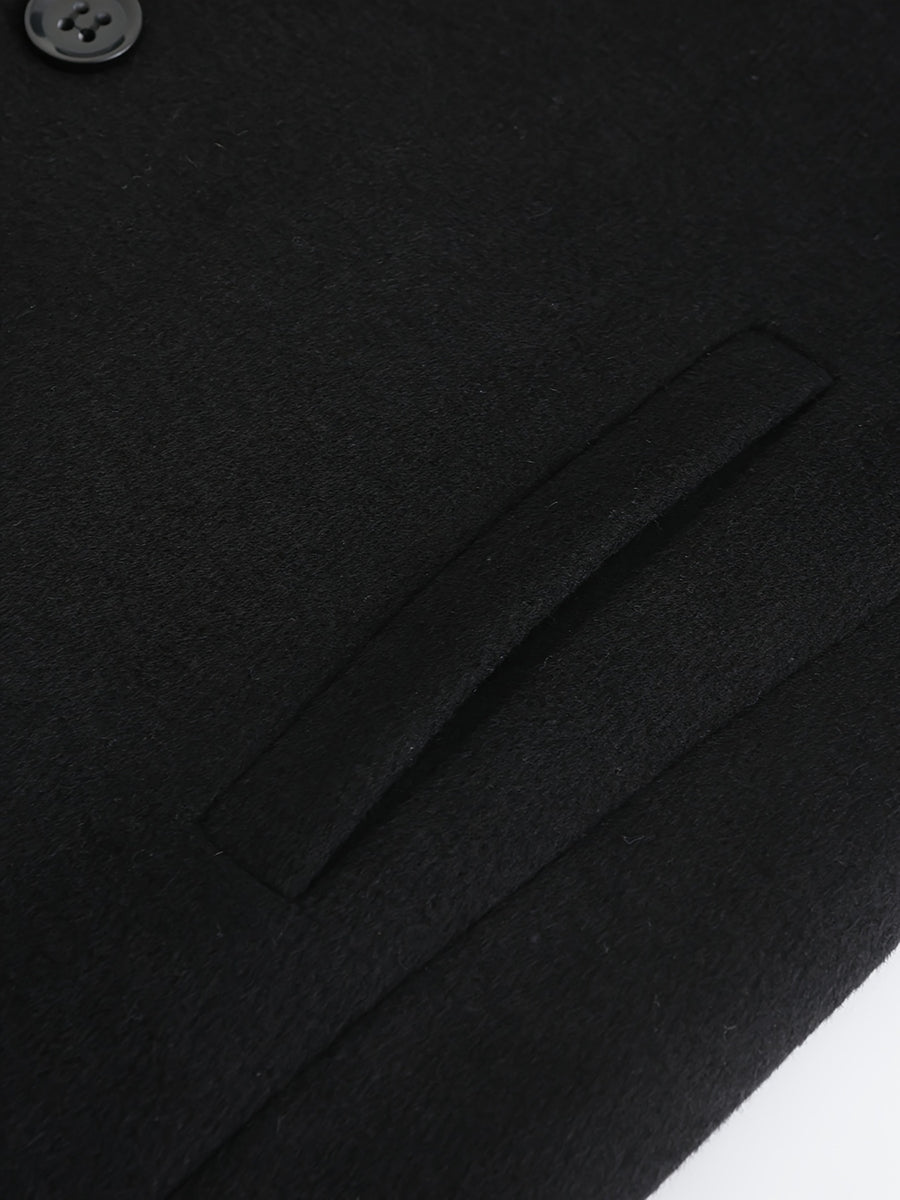 Manteau en laine, 35 % laine, tweed, détail du vêtement
