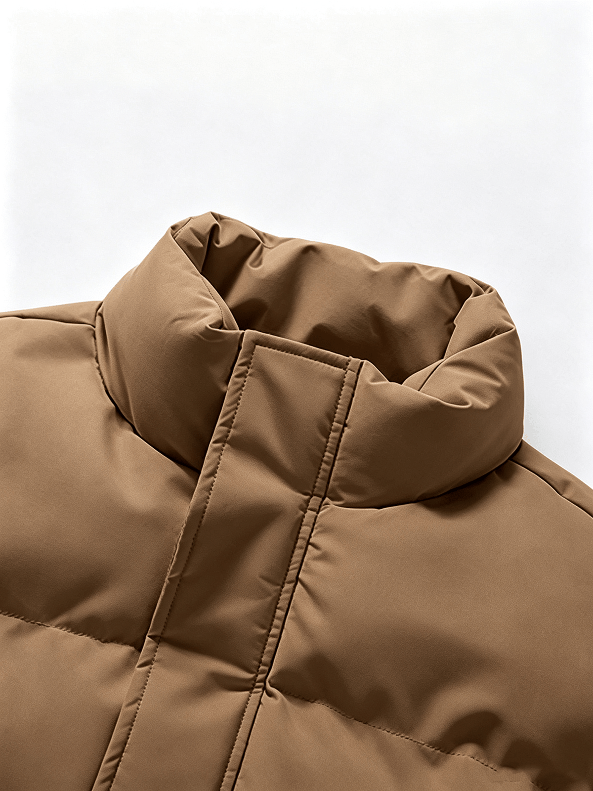 Veste matelassée pour homme, à col montant, vert clair