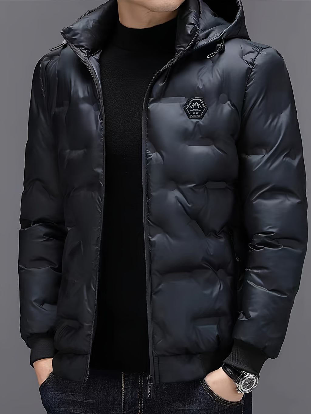 Veste pour homme, à capuche, modele 14