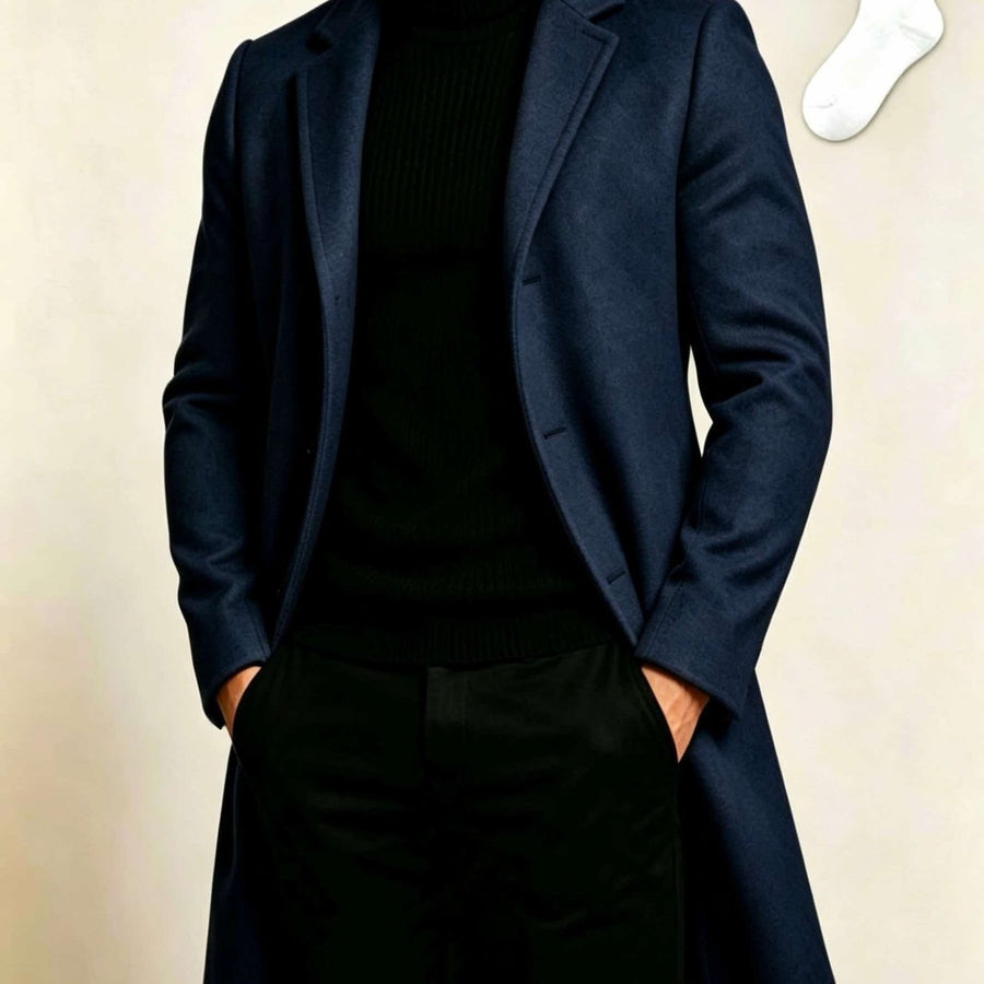 Trench, à revers, modele 11, coloris couleur marine