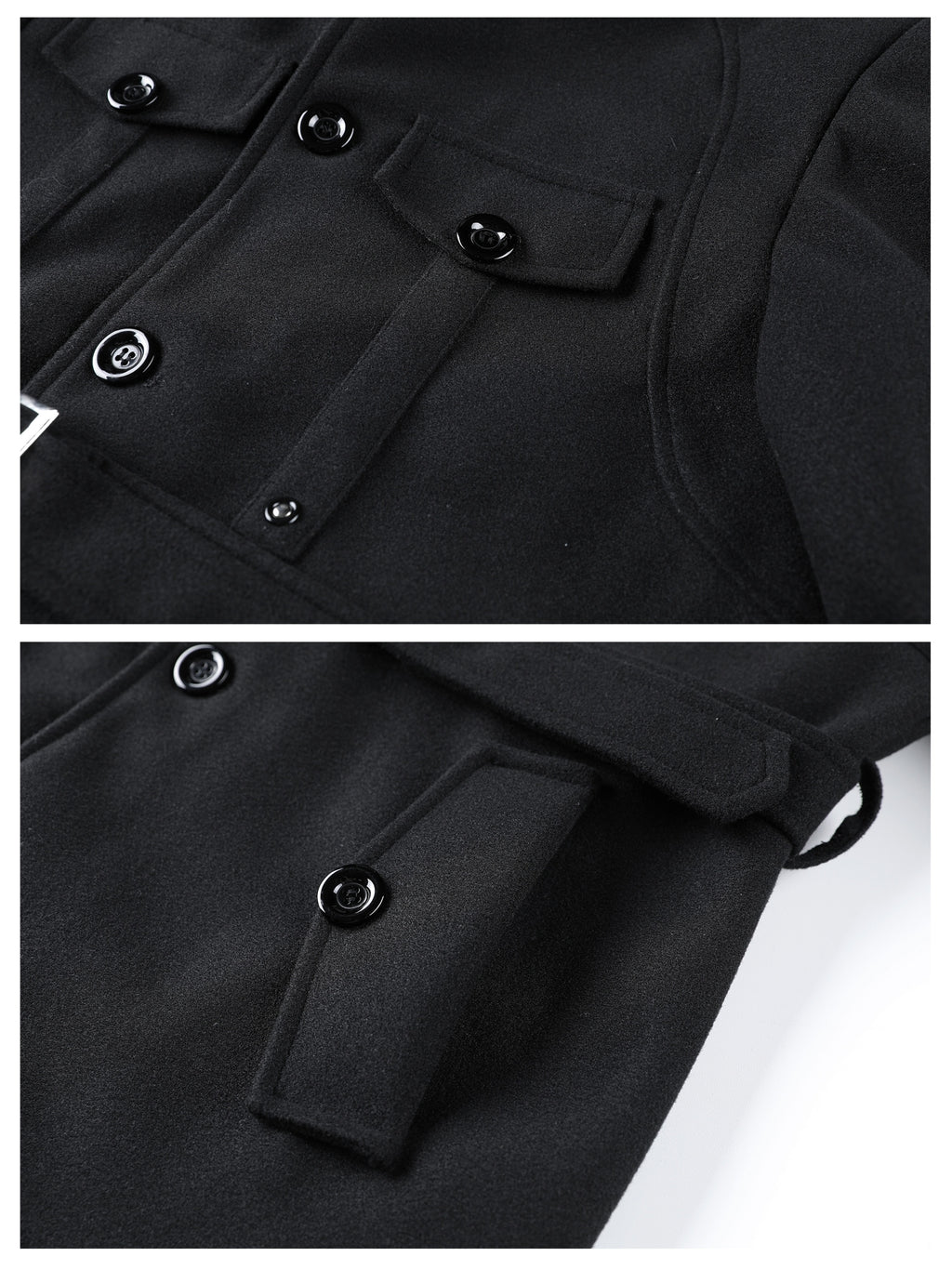 Manteau mi-long pour homme, coupe-vent
