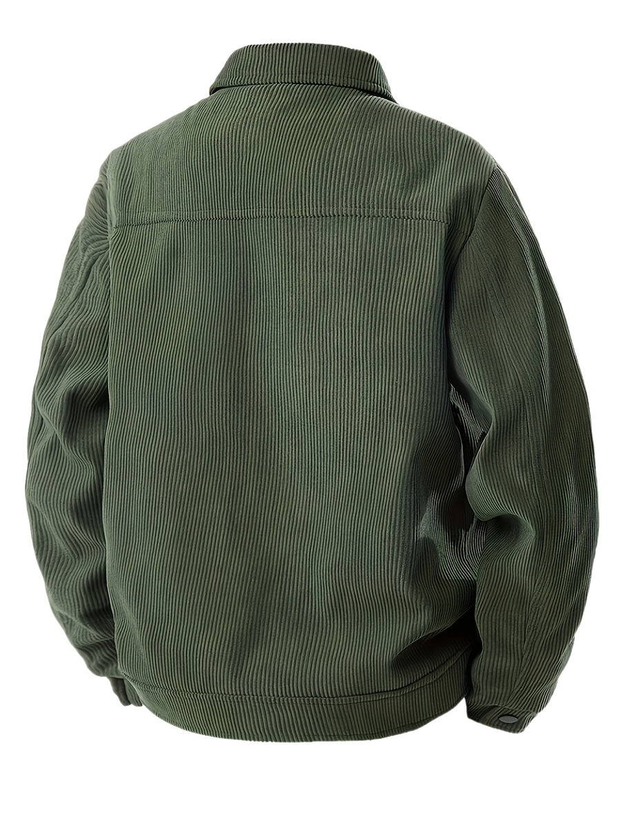 Veste, velours côtelé, à revers, photo 6