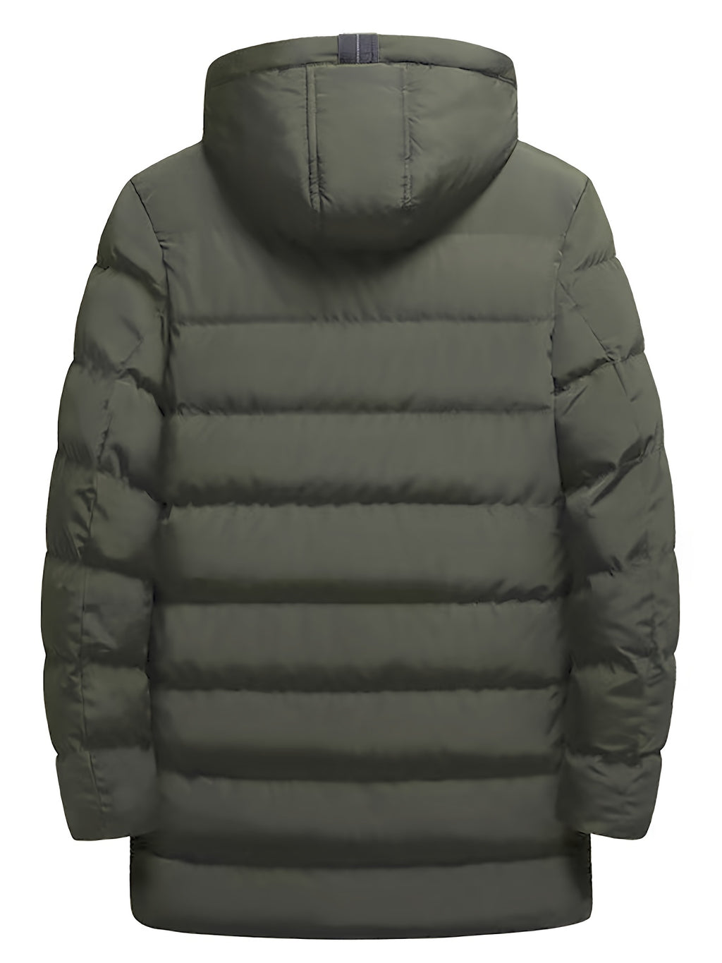 Manteau pour homme, à capuche, vert fougère