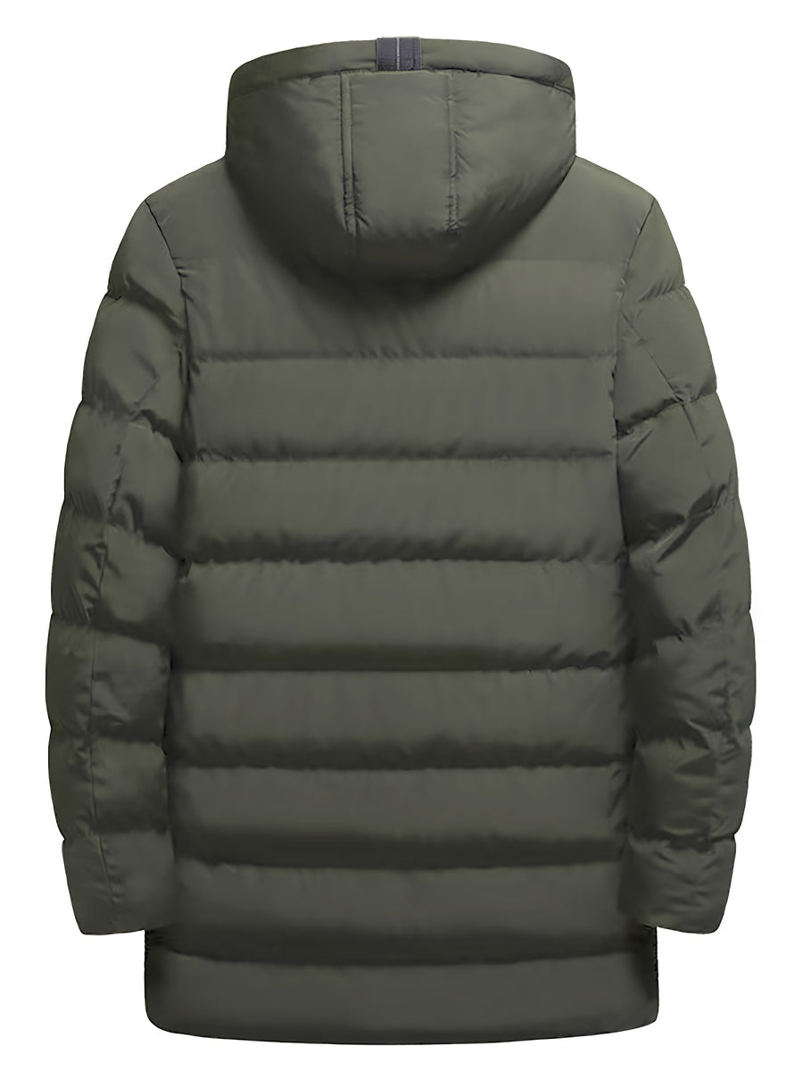 Manteau, à capuche, vert fougère, photo 7