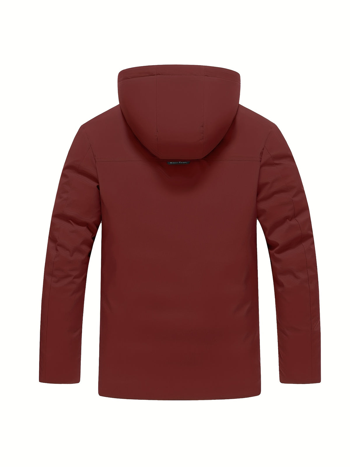 Veste pour homme, coupe-vent, à capuche, rouge