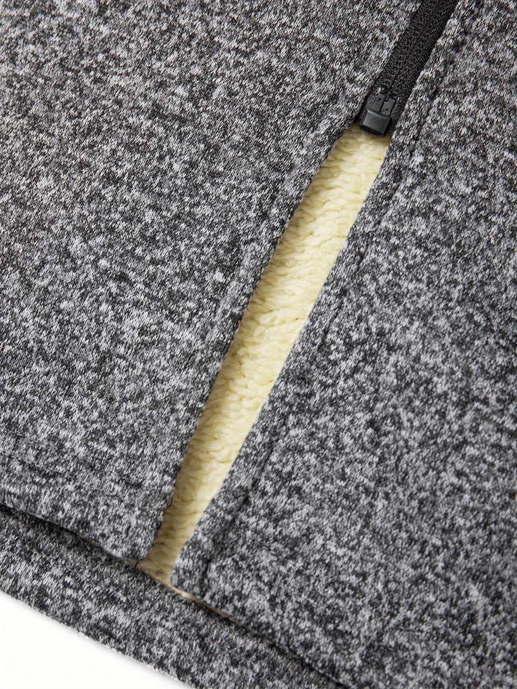 Manteau, polaire, à capuche, gris foncé, photo 9