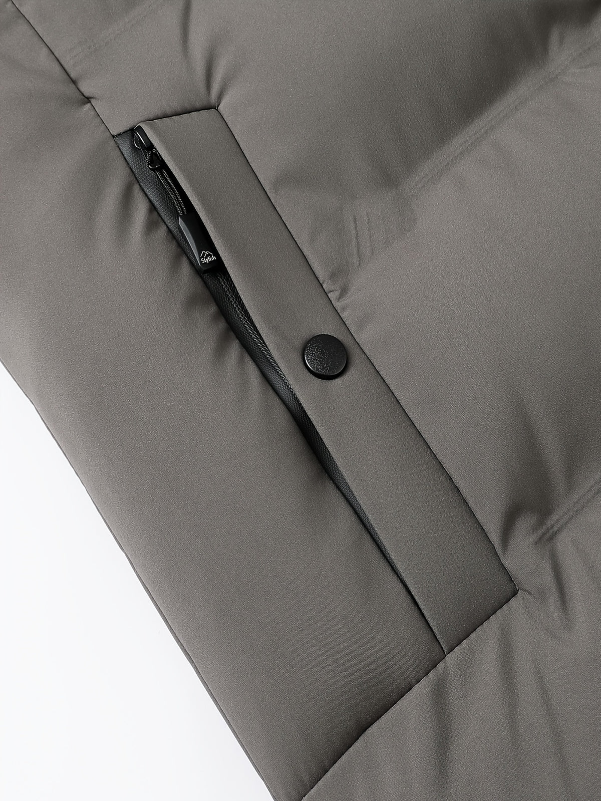 Veste matelassée pour homme, à capuche, kaki