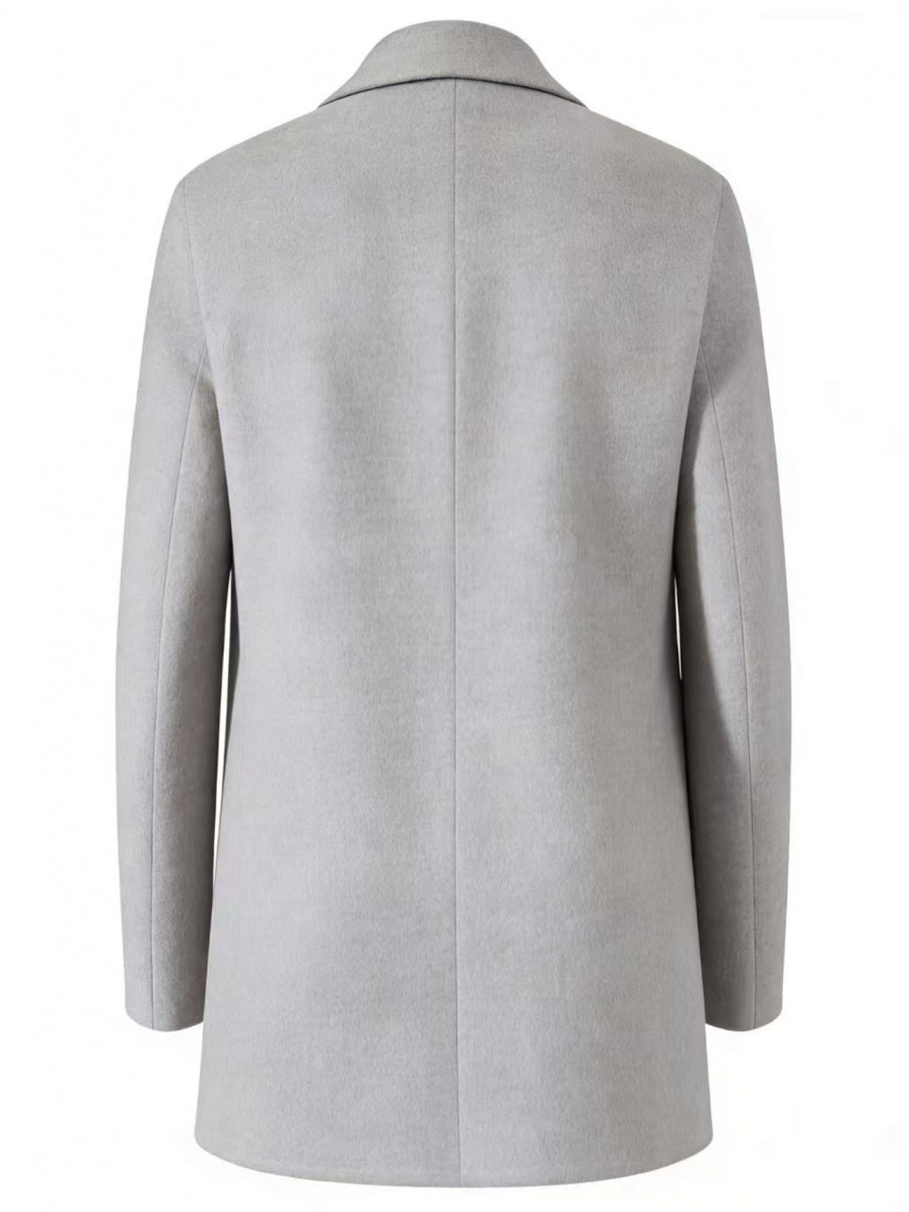Manteau pour homme, à revers, gris clair
