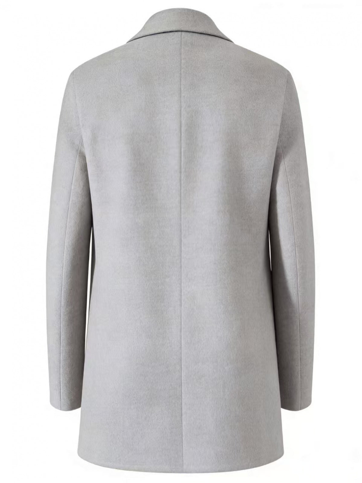 Manteau pour homme, à revers, gris clair