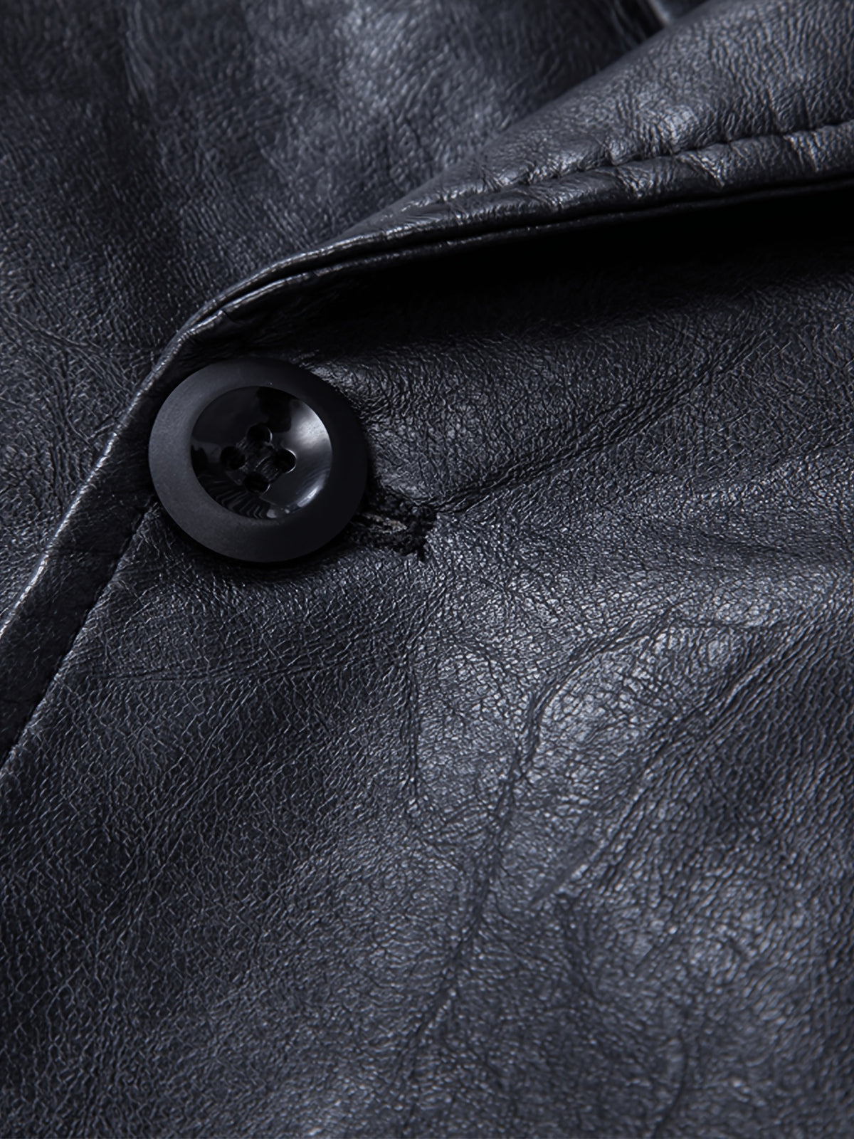 Veste pour homme, à revers, marron foncé