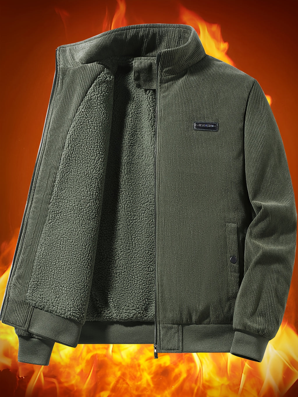 Veste pour homme, coupe-vent, à col montant, modele 2