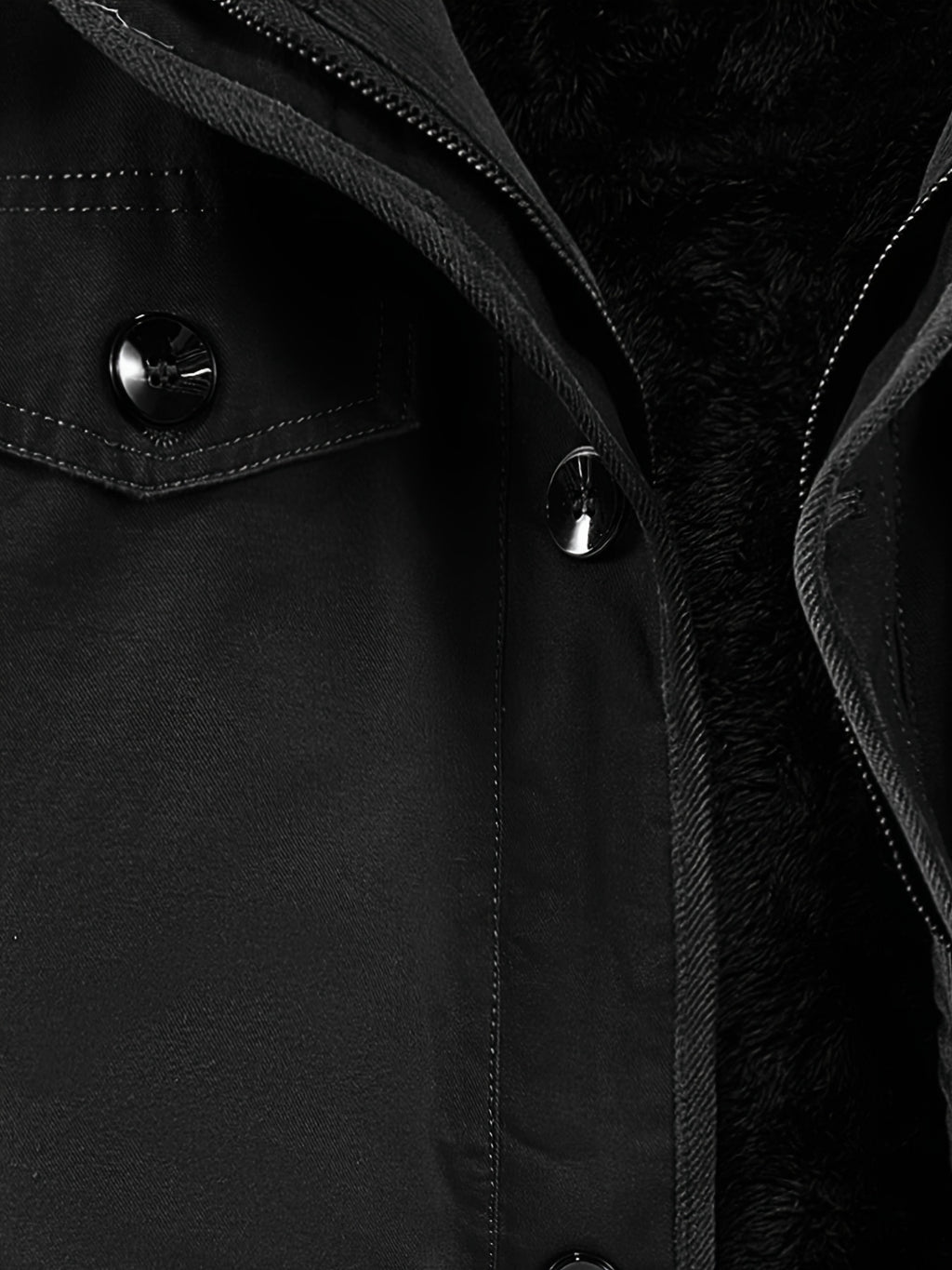 Veste pour homme, polaire, à capuche, vert océan