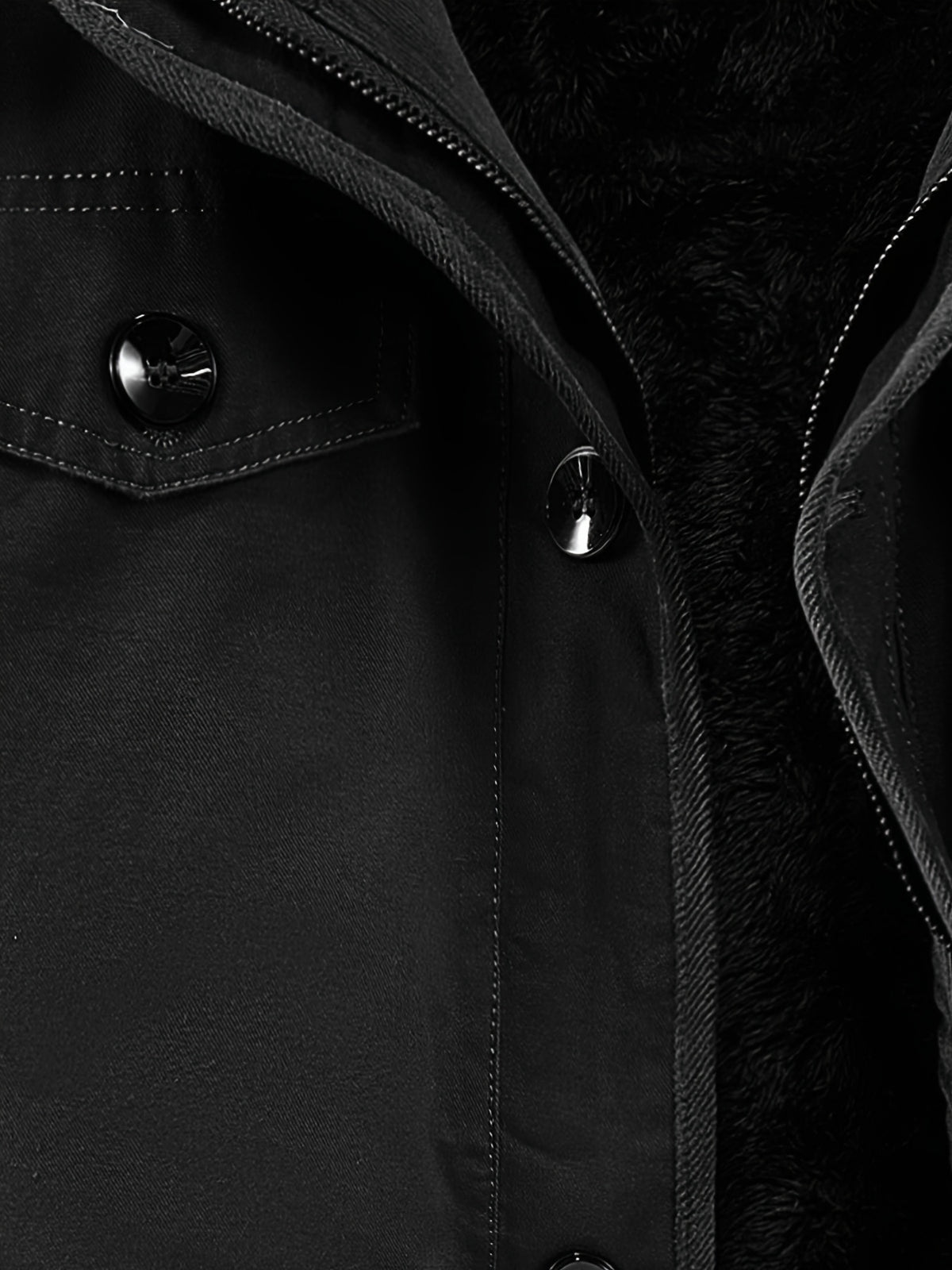 Veste pour homme, polaire, à capuche, vert océan
