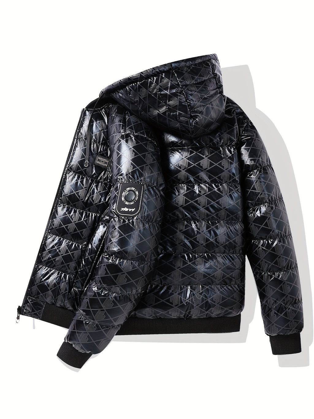 Veste pour homme, à rayures, à capuche