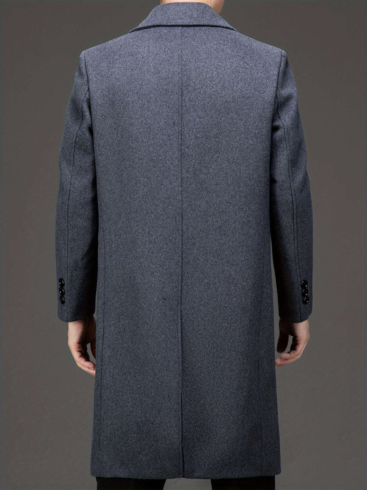 Manteau en laine pour homme, 65 % laine, coupe-vent