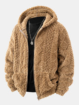 Veste long, à capuche, chameau