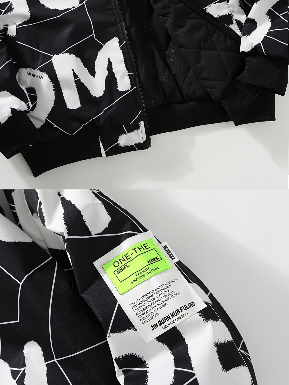 Veste matelassée pour homme, réversible, à capuche, noir
