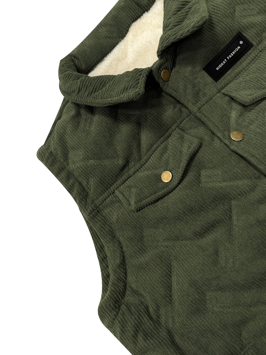 Manteau, velours côtelé, à revers, photo 13