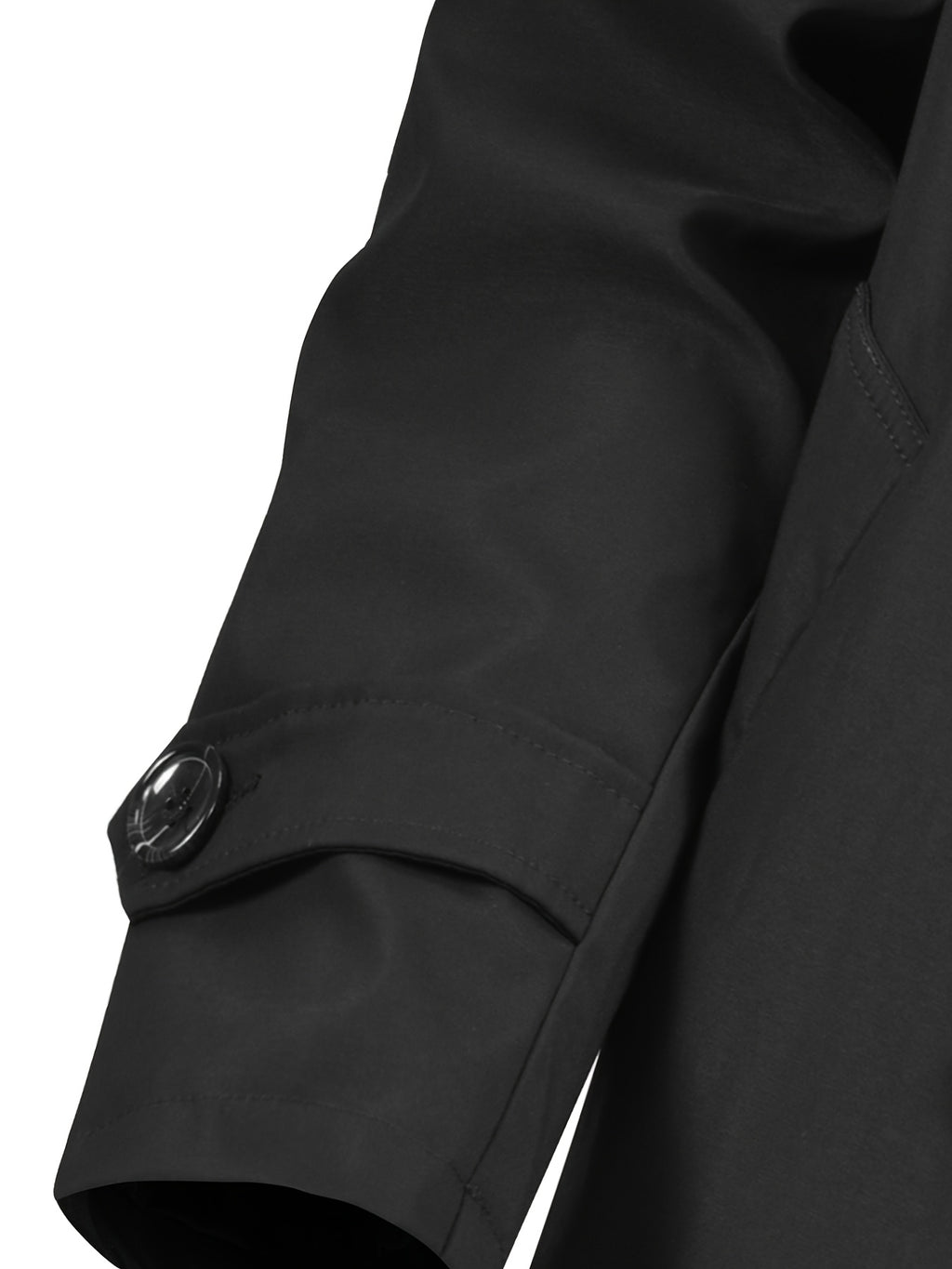 Trench long pour homme, coupe-vent, à revers