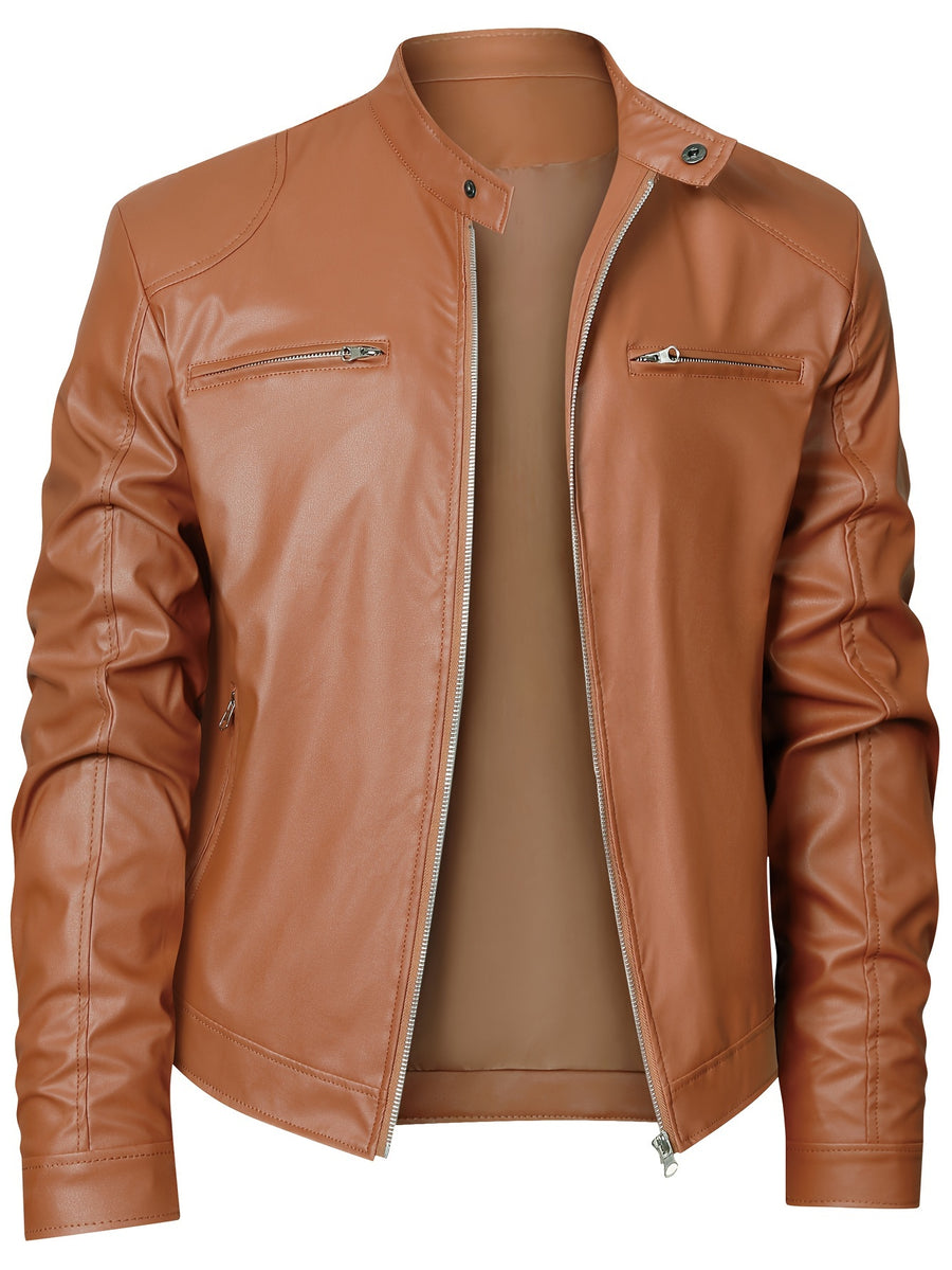 Veste, coupe-vent, à col montant, café, photo 12