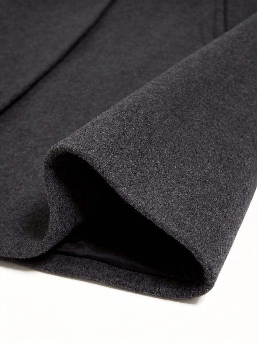 Veste, à revers, gris profond, photo 19