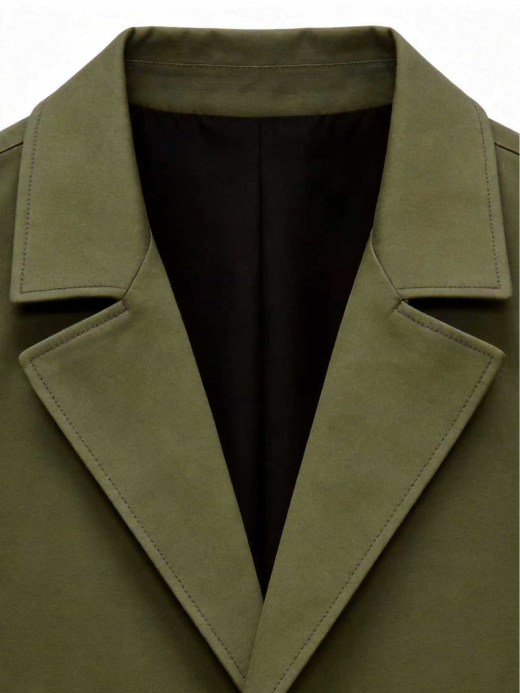 Trench pour homme, à revers, gris