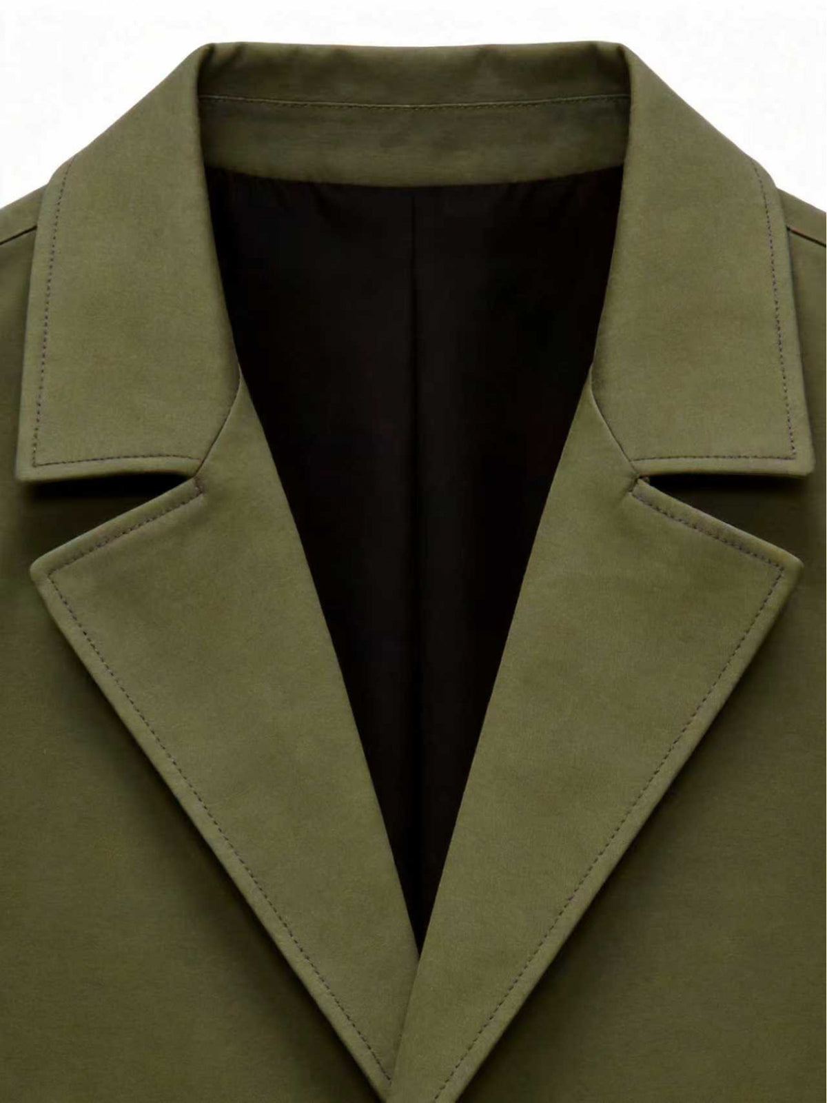 Trench pour homme, à revers, gris
