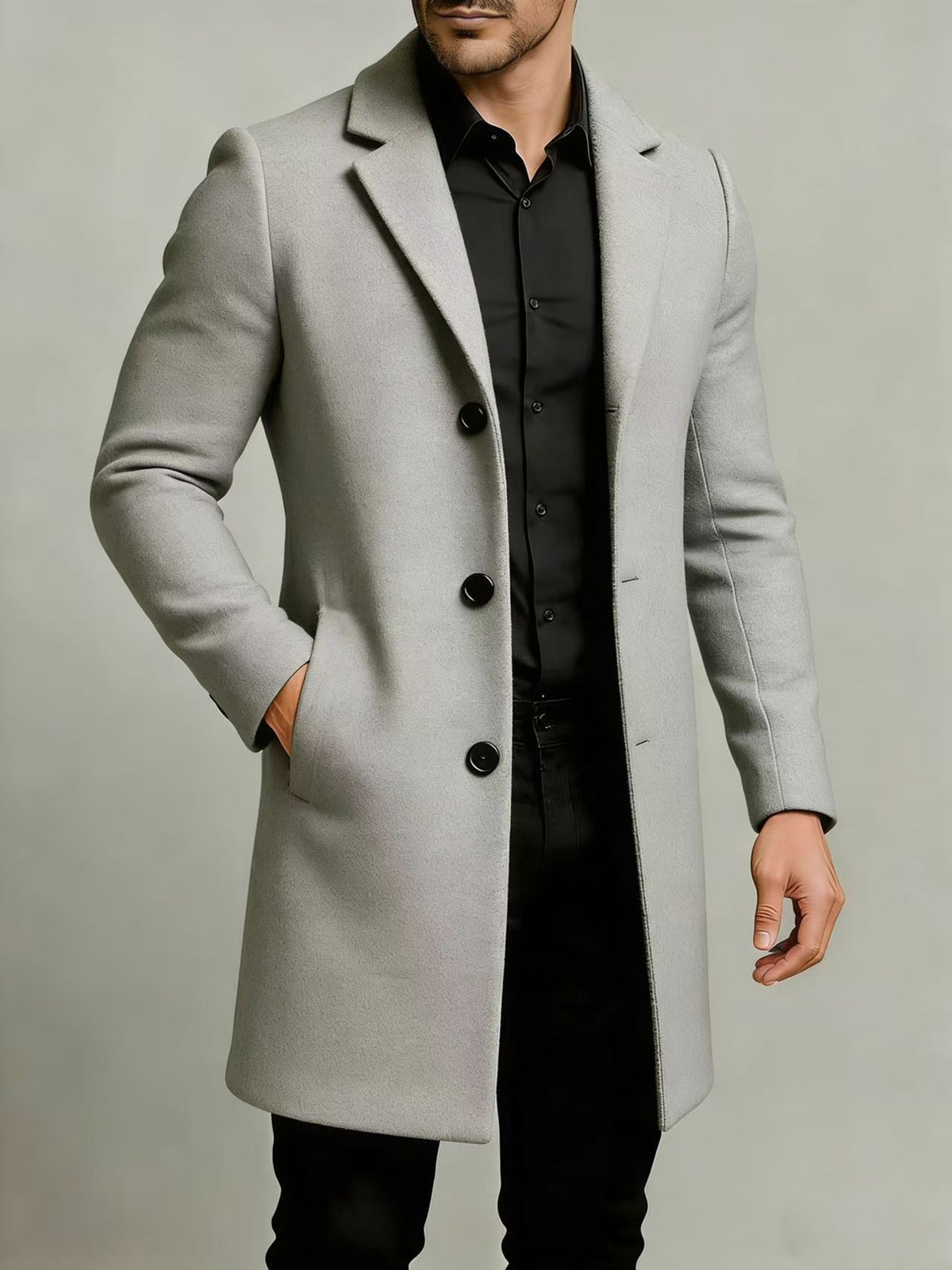 Trench pour homme, à revers