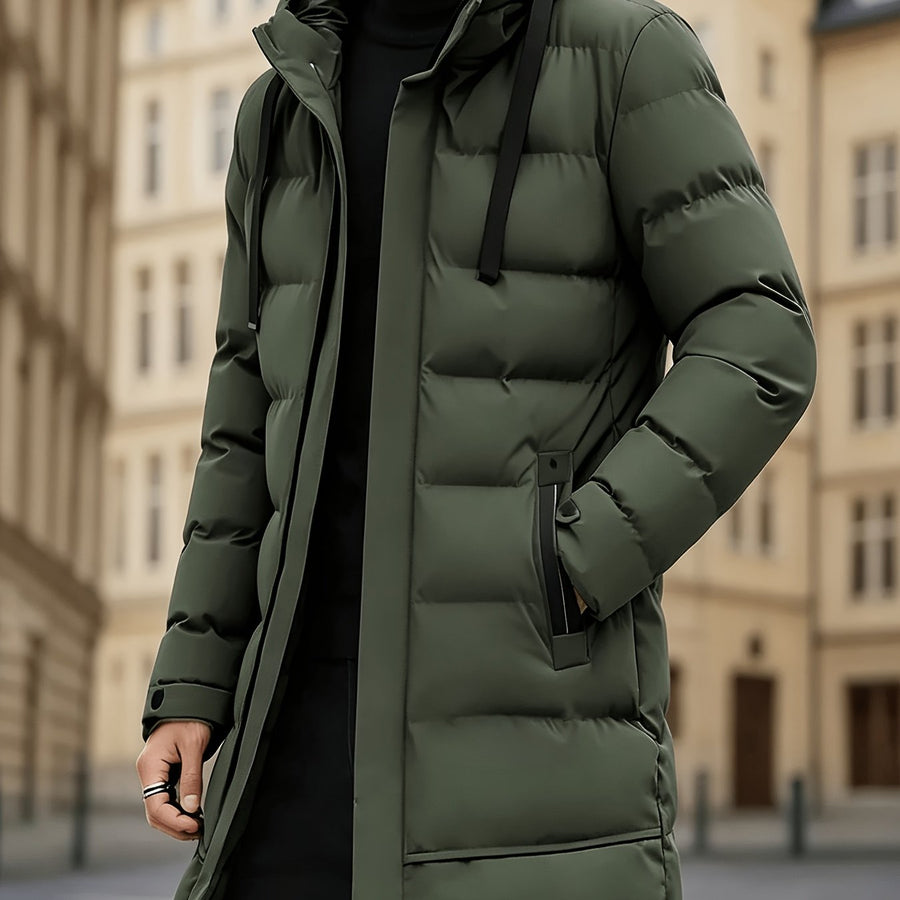 Veste, à capuche, modele 13, coloris vert, détail