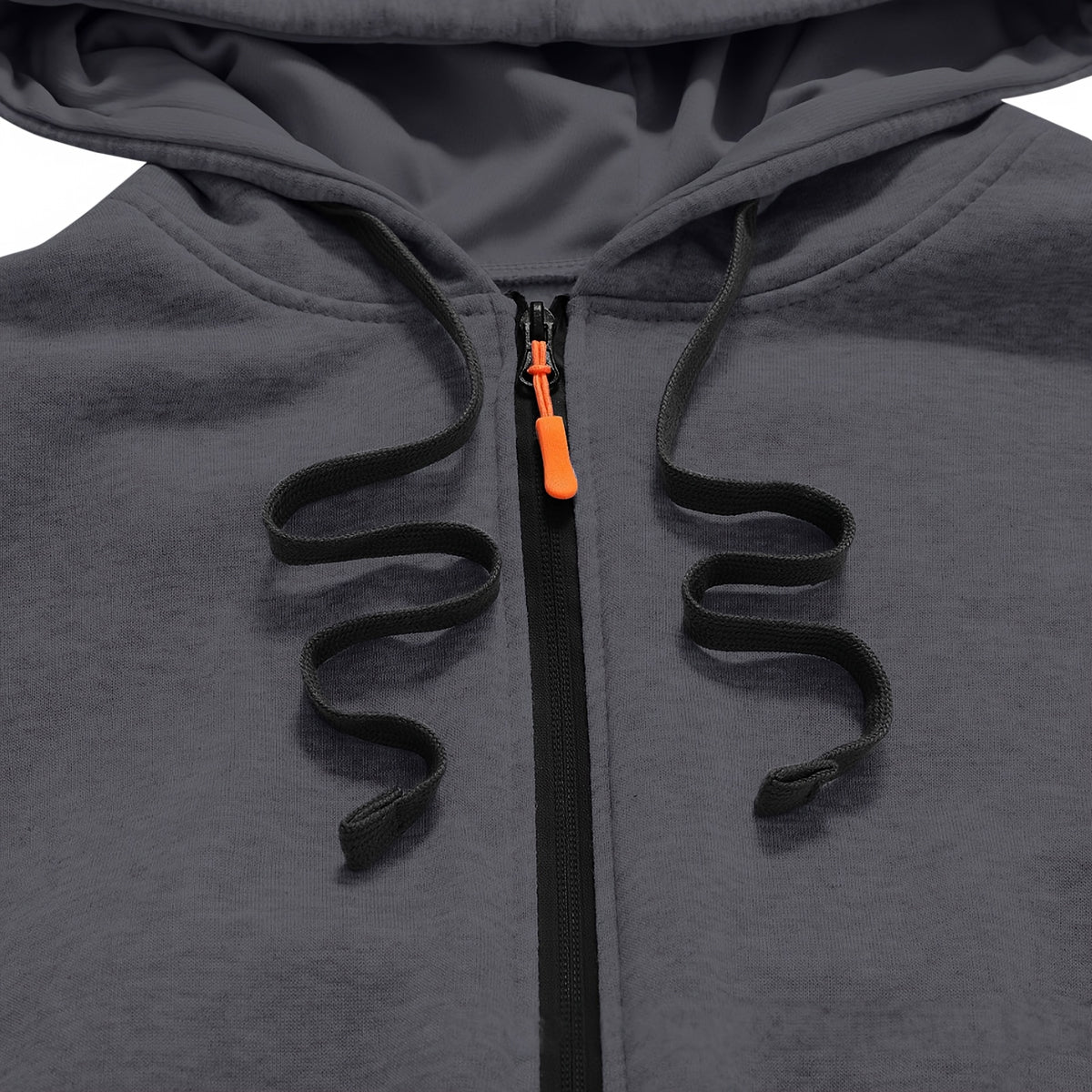 Veste long pour homme, à capuche, noir