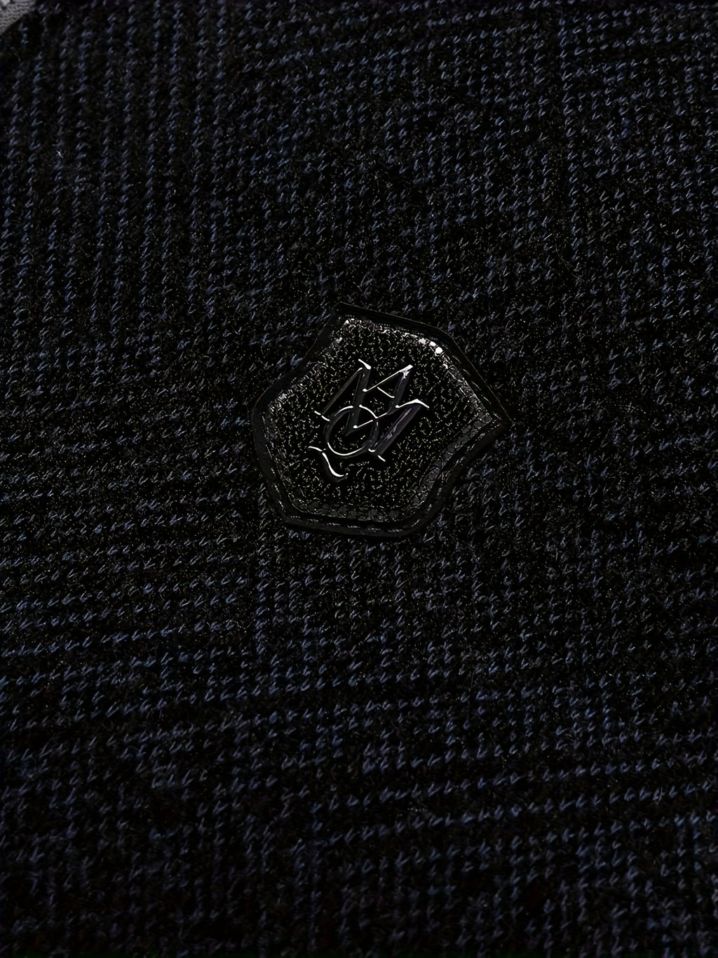 Veste, à col montant, noir bleu, détail du vêtement