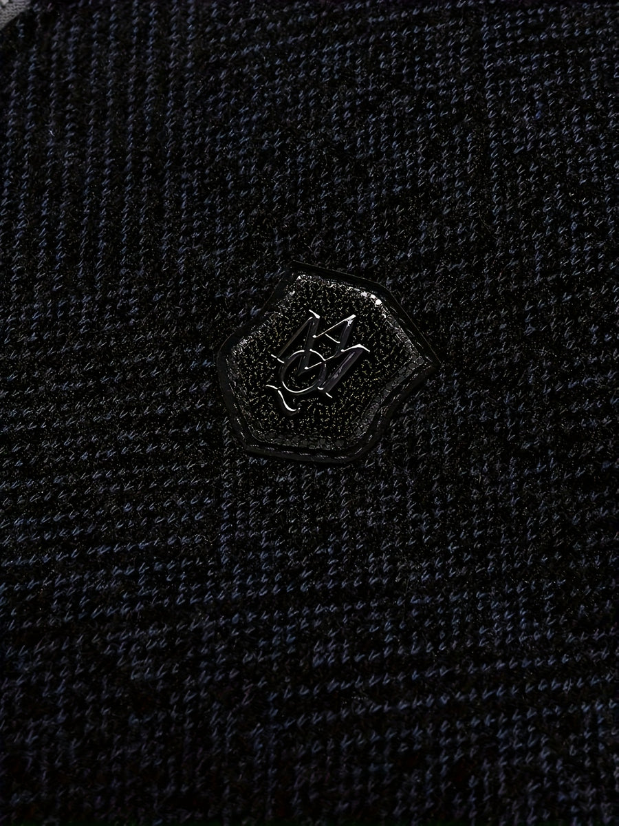 Veste, à col montant, noir bleu, détail du vêtement