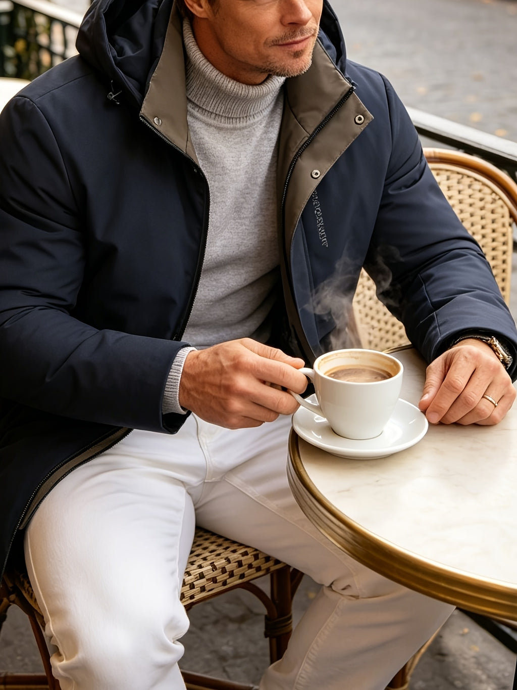 Veste pour homme, à col montant, modele 3