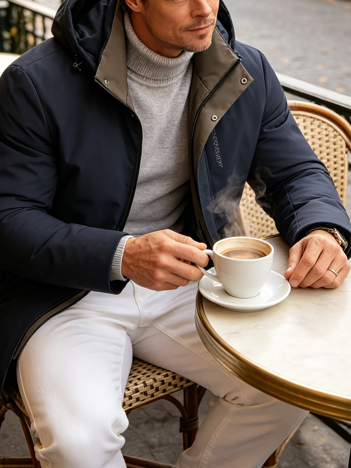 Veste pour homme, à col montant, modele 3