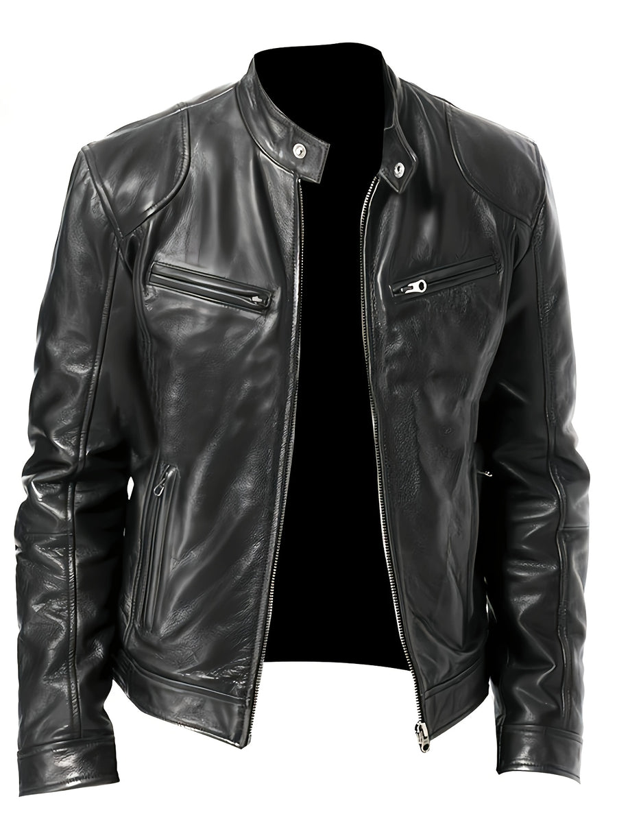 Veste long, à col montant