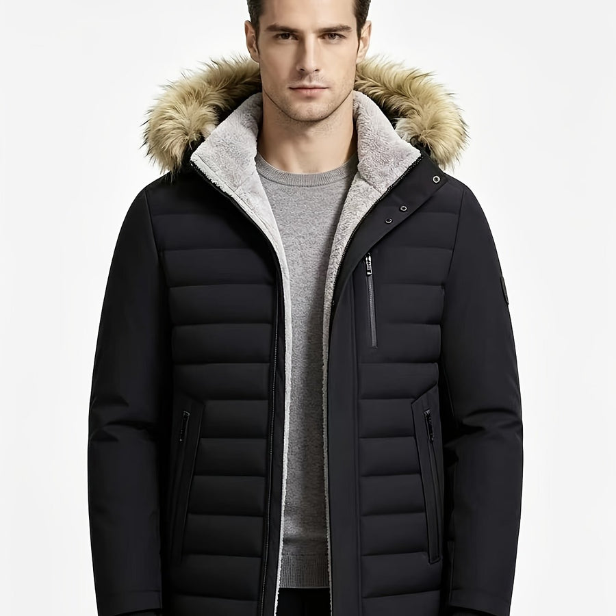 Veste, polaire, à capuche, gris foncé, coloris noir