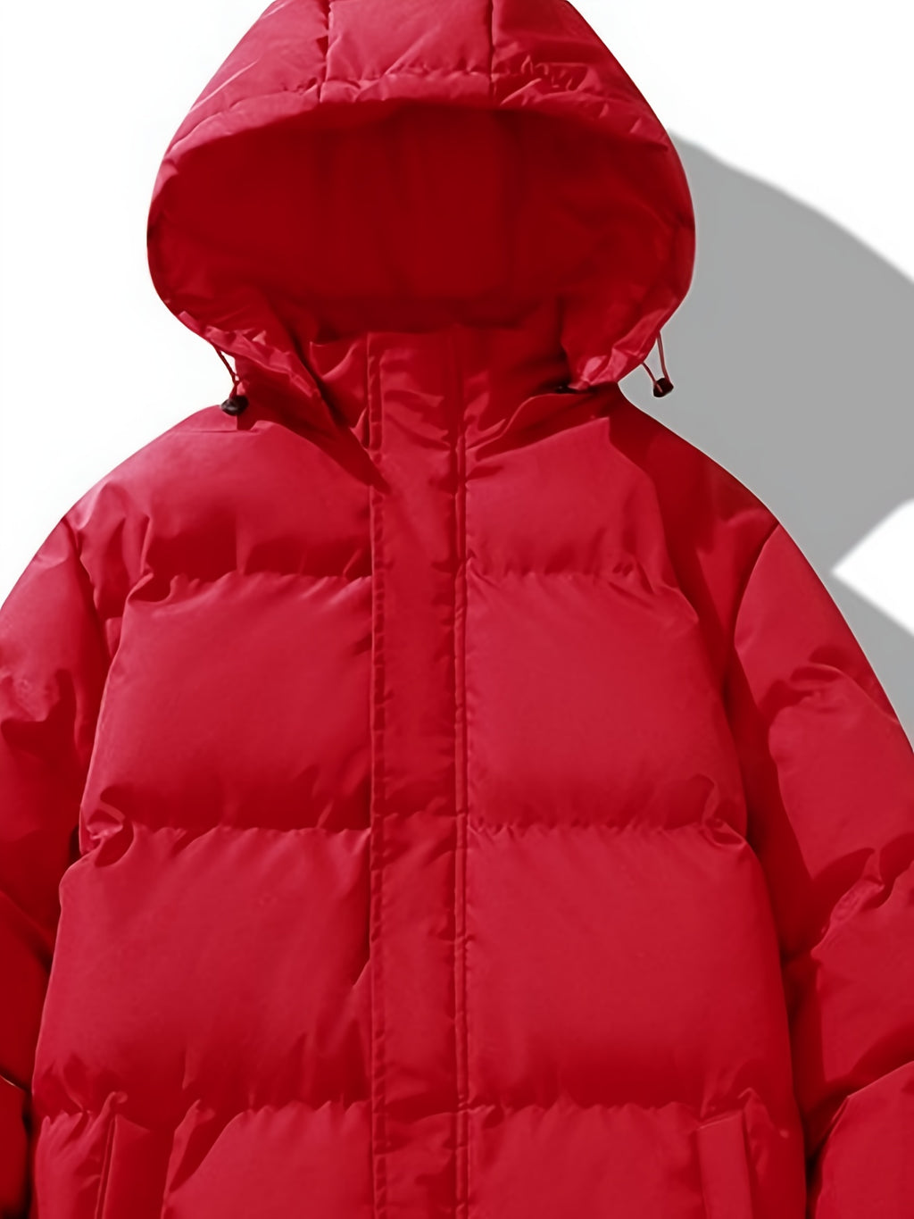 Manteau matelassé pour homme, à capuche, blanc