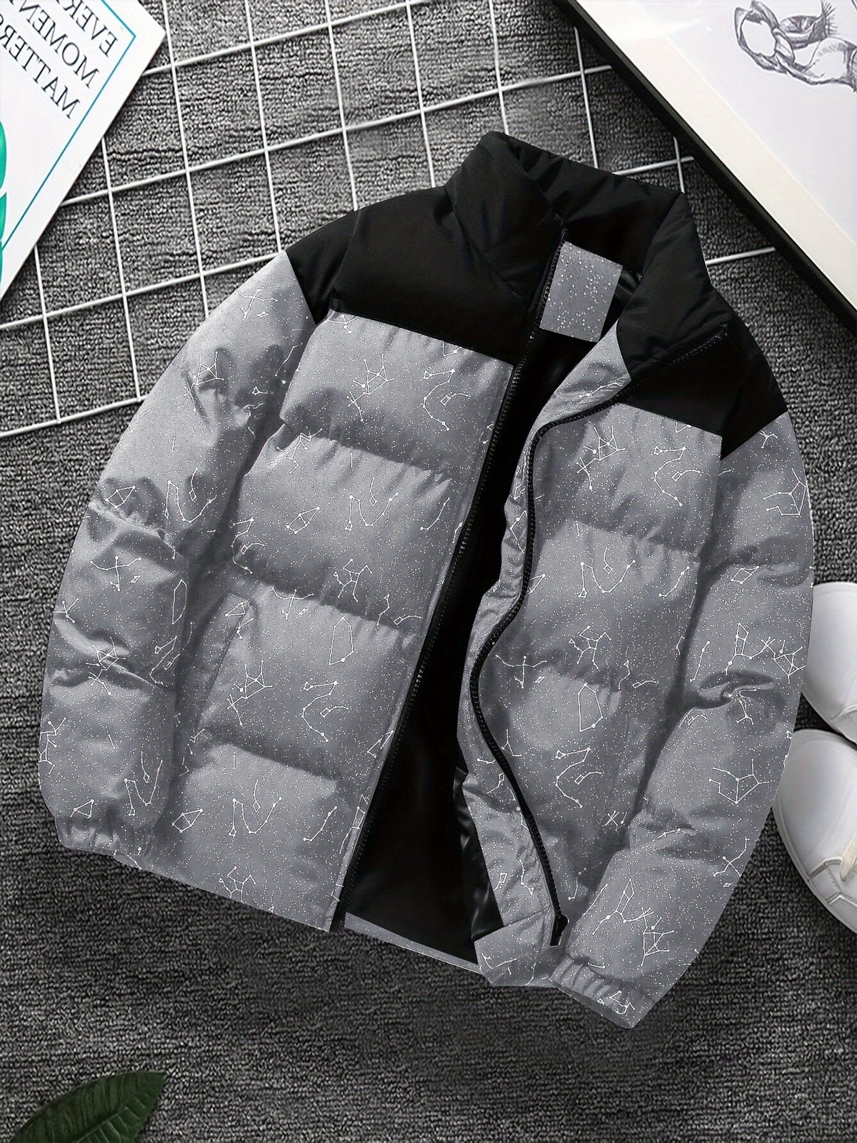 Veste pour homme, à col montant, modele 4