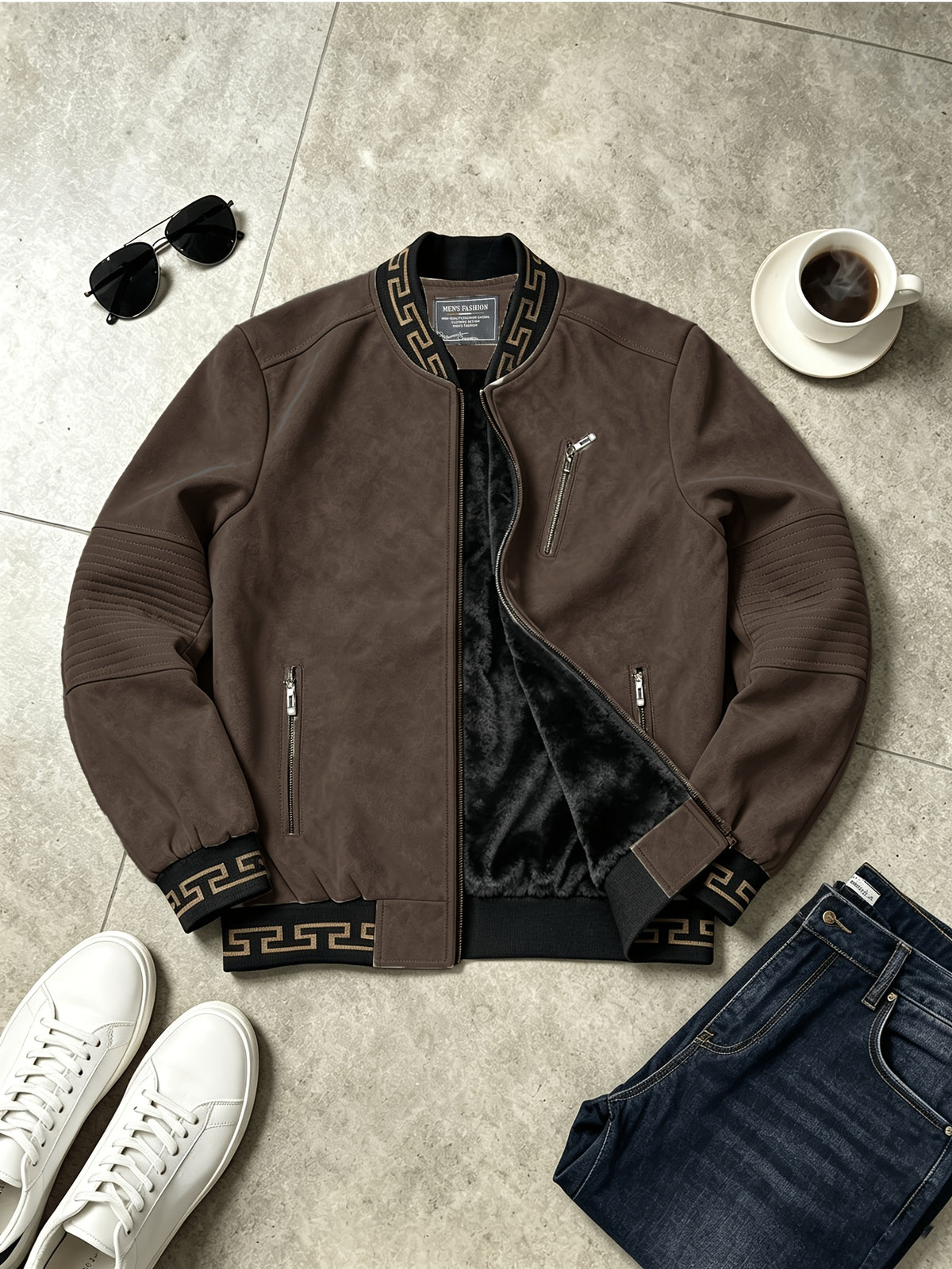 Veste pour homme, marron foncé