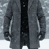 Veste, tweed, à revers, couleurs mélangées, coloris couleurs mélangées