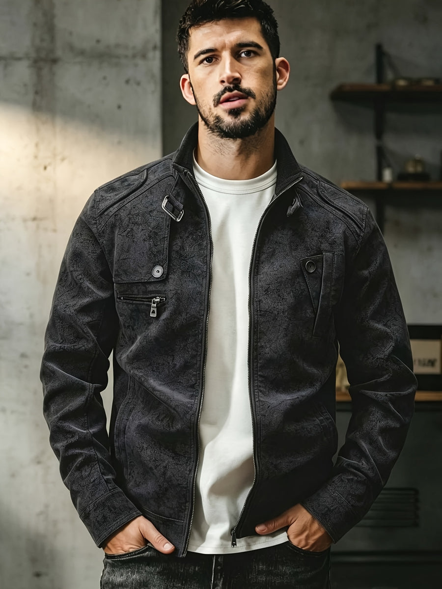 Veste, à col montant, brun, photo 12