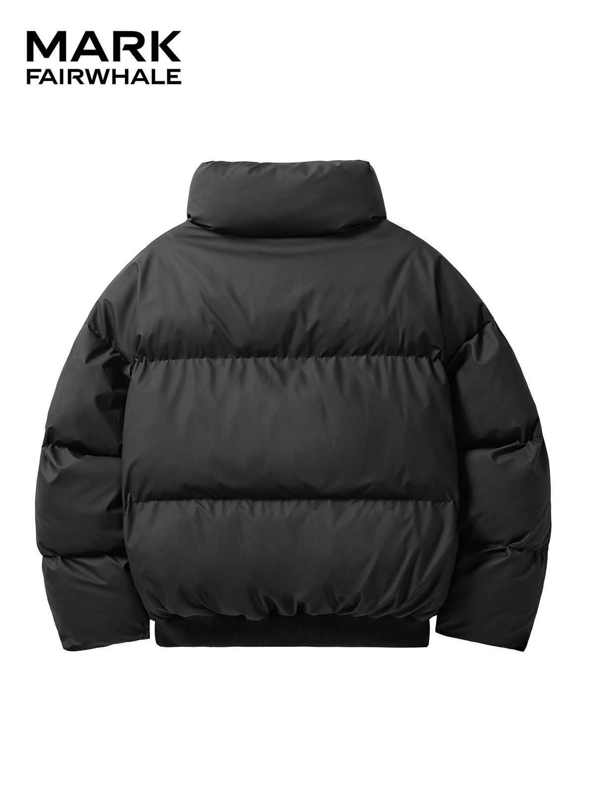 Veste matelassée pour homme, coupe-vent, à revers, noir