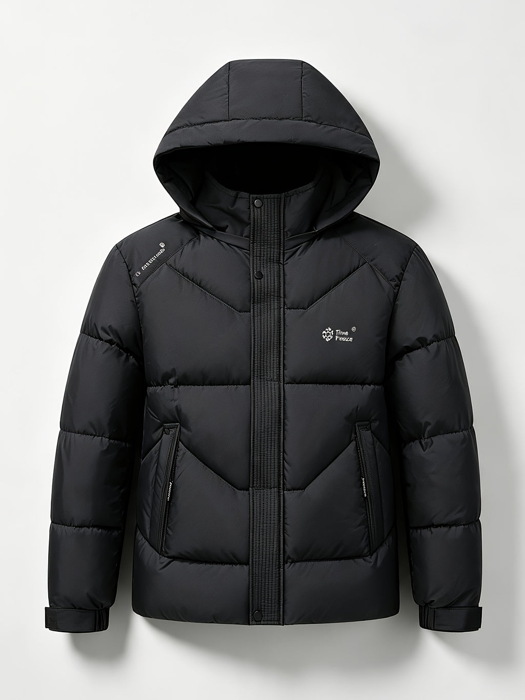 Veste matelassée pour homme, coupe-vent, à capuche