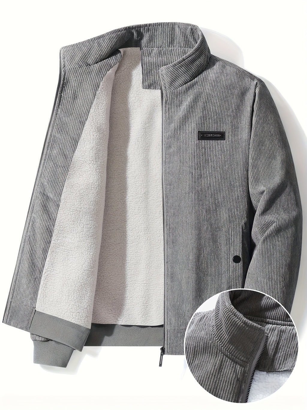 Veste pour homme, coupe-vent, à col montant, modele 2